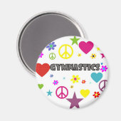 Gymnastiek met gemengde beelden magneet (Voorkant / Achterkant)