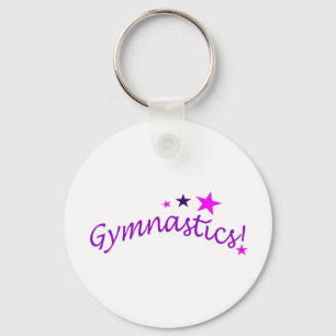 Gymnastiek met sterren sleutelhanger