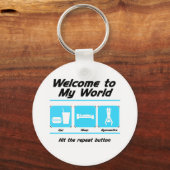 Gymnastiek Mijn wereld Sleutelhanger (Voorkant)