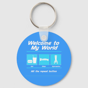 Gymnastiek Mijn wereld Sleutelhanger