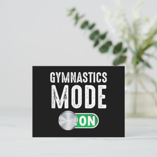 Gymnastiek Mode op Cool Gymnast Atleet (Staand voorkant)