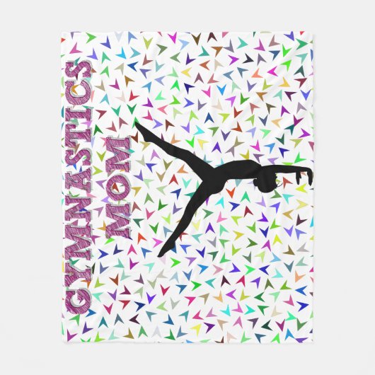 Gymnastiek MOM fleece deken. (Voorkant)