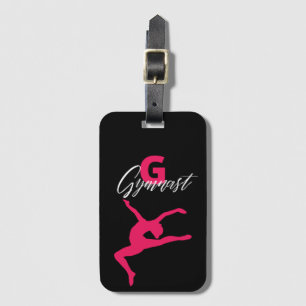 Gymnastiek Monogram G is voor Gymnast Bagagelabel