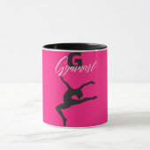 Gymnastiek Monogram G is voor Gymnast Mok (Midden)