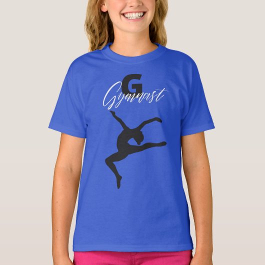 Gymnastiek Monogram G is voor Gymnast T-shirt (Voorkant)
