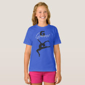 Gymnastiek Monogram G is voor Gymnast T-shirt (Voorkant volledig)