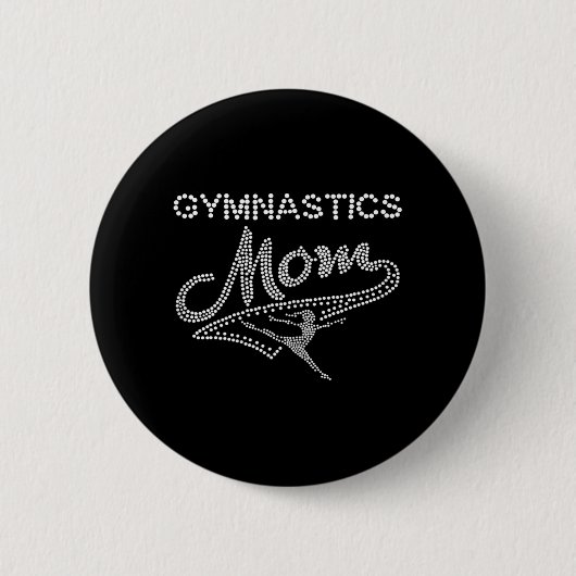 Gymnastiek ondersteunt vrouwen dansen ronde button 5,7 cm (Voorkant)
