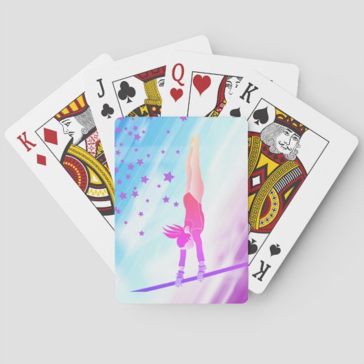 Gymnastiek pak van kaarten (Achterkant)