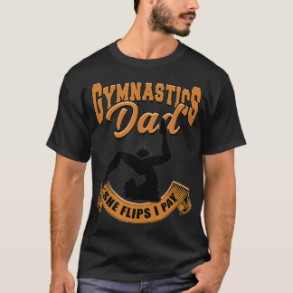 Gymnastiek Papa Ze flips Ik betaal acrobatiek T-shirt
