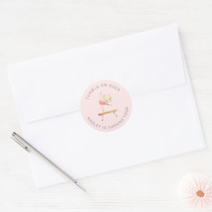 Gymnastiek Party Sticker Turnen Sticker