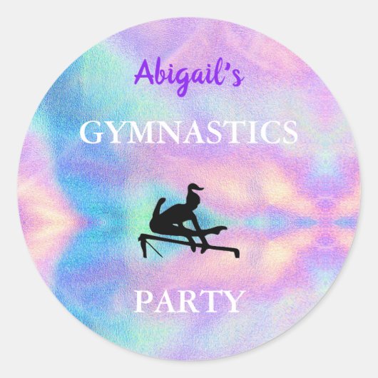 Gymnastiek Party Stickers (Voorkant)