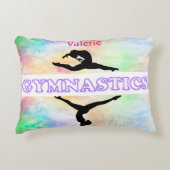 Gymnastiek pasta Girls Fleece Blanket Accent Kussen (Voorkant)