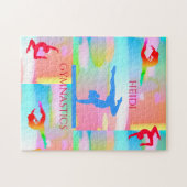 Gymnastiek pastel camouflage puzzle. legpuzzel (Horizontaal)