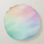 Gymnastiek Pastel Paarse Groen Gepersonaliseerd Rond Kussen (Achterkant)