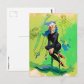 Gymnastiek PinUp Briefkaart (Voorkant / Achterkant)