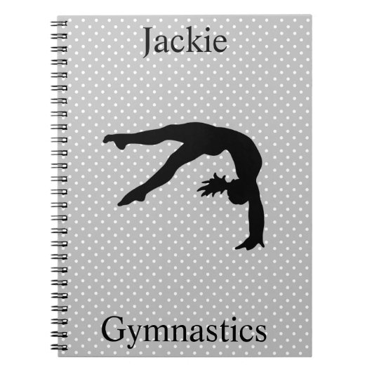 Gymnastiek Polka Dot Notitieboek (Voorkant)