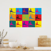 Gymnastiek Pop Art Poster (Keuken)