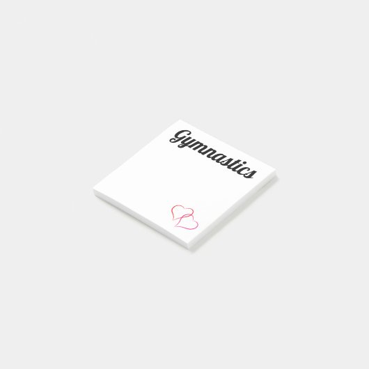 Gymnastiek Post-it Noteert 3x3 met hart Post-it® Notes (Schuin)