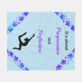 Gymnastiek Progressie niet Perfect Motivatie Fleece Deken (Voorkant (Horizontaal))