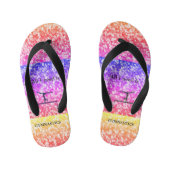 GYMNASTIEK Regenboog Gekleurde Teenslippers voor K (Voetbed)