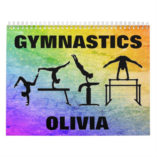 Gymnastiek regenboogkalender kalender (Hoes)