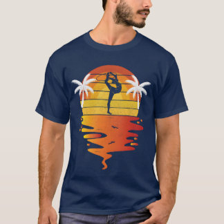 Gymnastiek retro zonsondergang 70s vintage Gymnast T-shirt