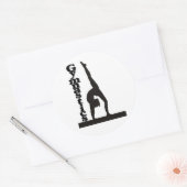 Gymnastiek Ronde Sticker (Envelop)