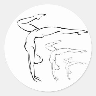 Gymnastiek Ronde Sticker