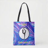 Gymnastiek Schorpioen Metallic Swirls Canvas tas (Voorkant)