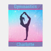 Gymnastiek Schorpioen Pastel Fleece Deken (Voorkant)