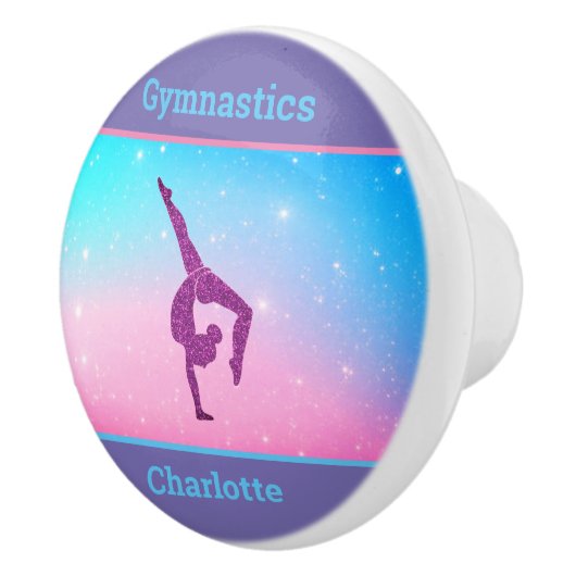 Gymnastiek Sparkle Pastel Keramische Pull Keramische Knop (Rechts)
