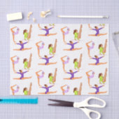 Gymnastiek springen Cartwheels meisje verjaardagsf Tissuepapier (Craft)