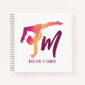 Gymnastiek Stationery | Monogram Initiaal Notitieboek (Voorkant)