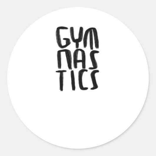 Gymnastiek Sticker (Voorkant)