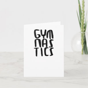 Gymnastiek Sticker Kaart