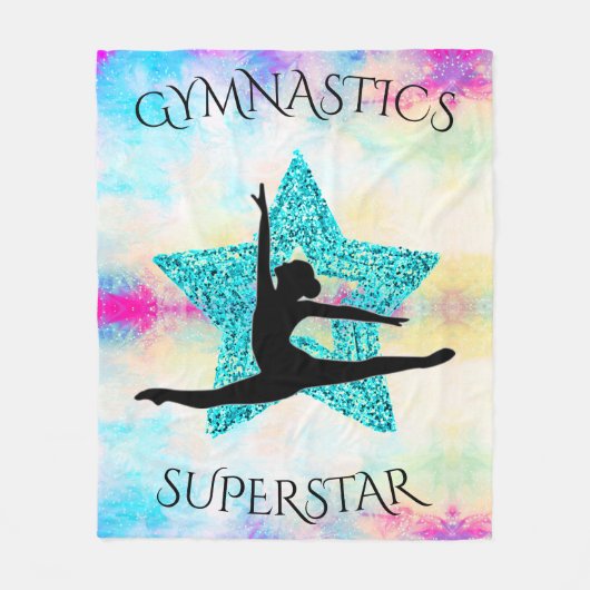 Gymnastiek Superstar Fleece Blanket (Voorkant)