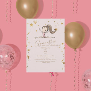 Gymnastiek Tumble & Twirl Verjaardagsfeest II Kaart