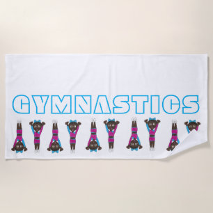 Gymnastiek Tumbling Acrobat Gymnast Gym Coach Acro Strandlaken