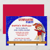 Gymnastiek Uitnodiging (Voorkant / Achterkant)