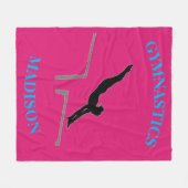 Gymnastiek Uneven Bars Custom Girls Fleece Blanket (Voorkant (Horizontaal))
