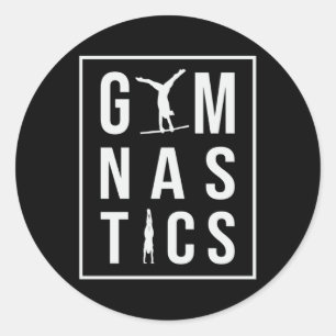 Gymnastiek Unven Bars Hopper Acrobat Mat Gymnast Ronde Sticker