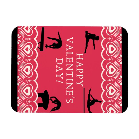 Gymnastiek Valentijns Magneet (Horizontaal)