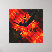 Gymnastiek van mannen - Aangepaste lave-destructie Canvas Afdruk (Voorkant)