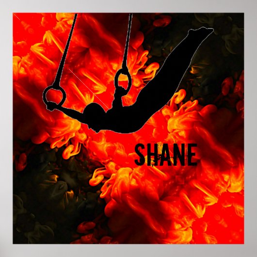 Gymnastiek van mannen - Aangepaste lave-destructie Poster (Voorkant)