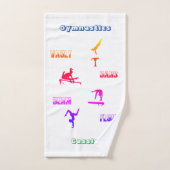 Gymnastiek vault, bars, beam, floor 3 stuk bad handdoek (Handdoek)