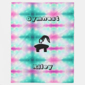 Gymnastiek Vault Gymnast Custom Fleece Blanket (Voorkant)