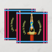 Gymnastiek Vault-leven is beter onderaan (Voorkant / Achterkant)