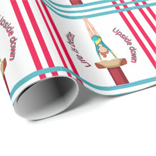 Gymnastiek Vault-leven is beter onderaan Cadeaupapier