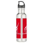 Gymnastiek ventilatorenergiehandgreep waterfles  (Achterkant)