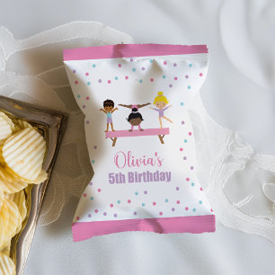 Gymnastiek verjaardag chip tas wrapper